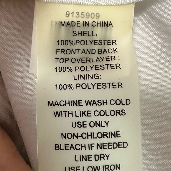 NWT Vince Camuto Floral Tropical Rain Ultra White Popover Flared Overlay… - Picture 15 of 17